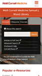 Mobile Screenshot of library.weill.cornell.edu