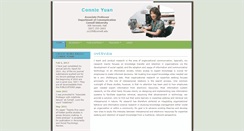 Desktop Screenshot of connieyuan.comm.cornell.edu