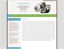 Tablet Screenshot of connieyuan.comm.cornell.edu