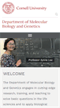 Mobile Screenshot of mbg.cornell.edu