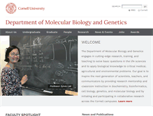 Tablet Screenshot of mbg.cornell.edu