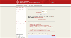 Desktop Screenshot of iacuc.cornell.edu