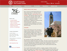 Tablet Screenshot of chimes.cornell.edu