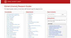 Desktop Screenshot of guides.library.cornell.edu
