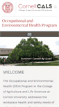 Mobile Screenshot of oeh.cals.cornell.edu