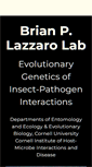 Mobile Screenshot of lazzaro.entomology.cornell.edu