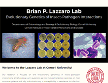 Tablet Screenshot of lazzaro.entomology.cornell.edu