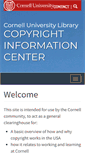 Mobile Screenshot of copyright.cornell.edu