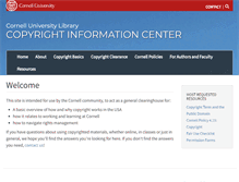 Tablet Screenshot of copyright.cornell.edu