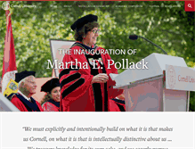 Tablet Screenshot of inauguration.cornell.edu