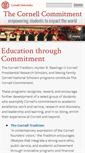 Mobile Screenshot of commitment.cornell.edu