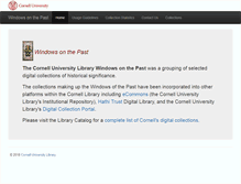Tablet Screenshot of collections.library.cornell.edu