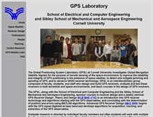 Tablet Screenshot of gps.ece.cornell.edu
