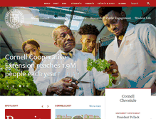 Tablet Screenshot of cornell.edu