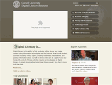 Tablet Screenshot of digitalliteracy.cornell.edu