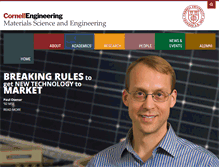 Tablet Screenshot of mse.cornell.edu