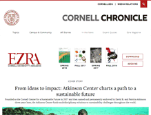 Tablet Screenshot of ezramagazine.cornell.edu